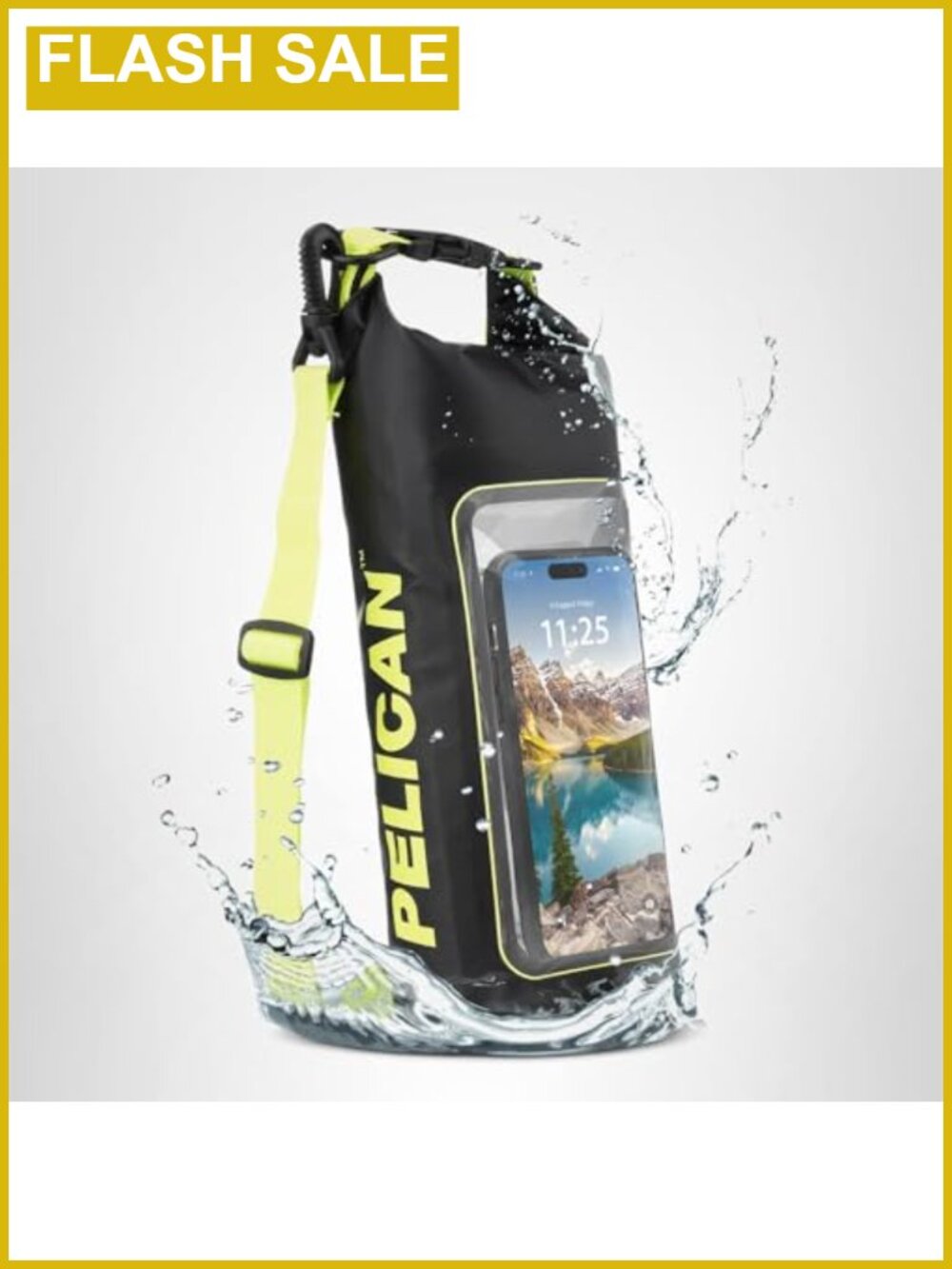 Waterproof Dry Bag 2L IP68 Marine Roll-Top with Phone Pouch